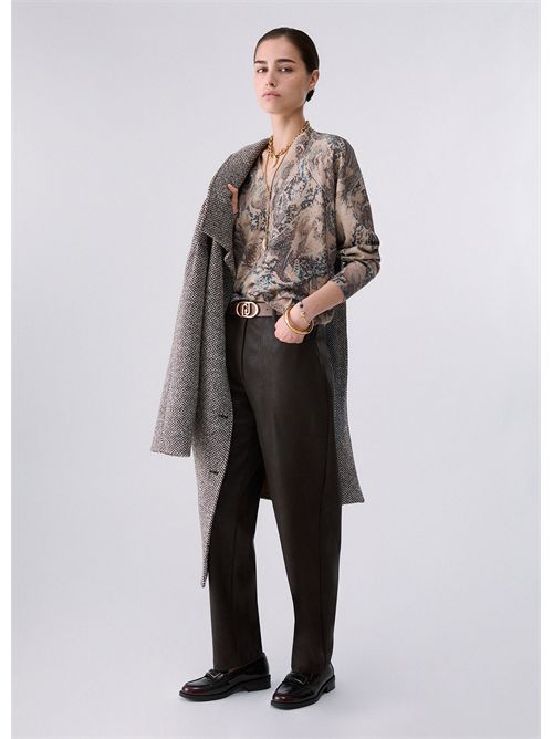 Pantaloni baggy in tessuto spalmato LIU JO | WF6144E1157/X0787